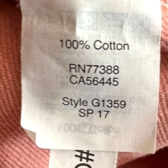 Madewell Northward Cropped Denim Jacket Blush Button Front & Cuffs Cotton Sz XXS - Picture 13 of 15